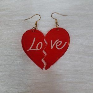 Broken Heart Shape Earrings